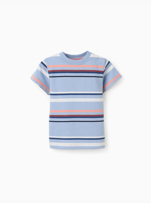 Camiseta de algodón a rayas - Kiabi Camiseta de algodón a rayas - Kiabi