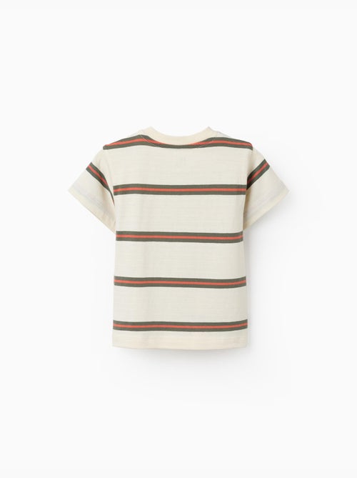 Camiseta de algodón a rayas - Kiabi