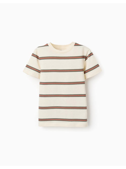 Camiseta de algodón a rayas - Kiabi
