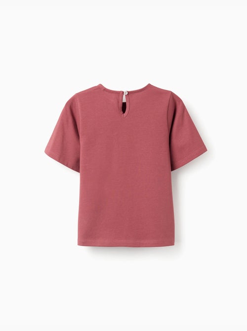 Camiseta de algodón con bolsillo bordado - Kiabi