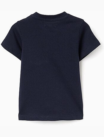 Camiseta de algodón con bolsillo en el pecho