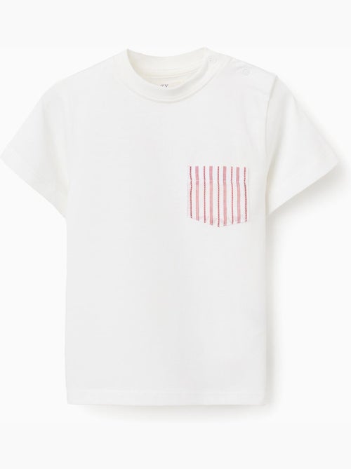 Camiseta de algodón con bolsillo en el pecho - Kiabi