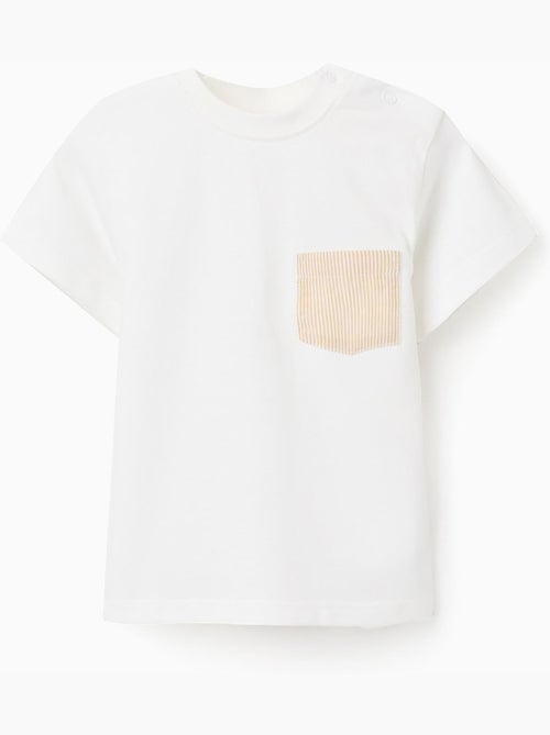 Camiseta de algodón con bolsillo en el pecho - Kiabi