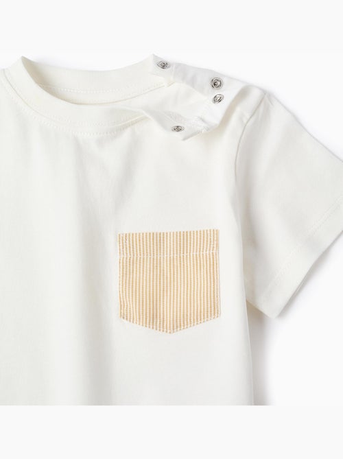 Camiseta de algodón con bolsillo en el pecho - Kiabi