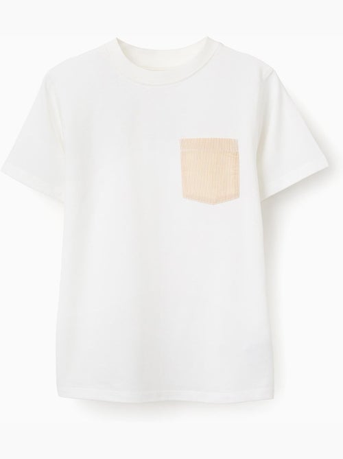 Camiseta de algodón con bolsillo en el pecho - Kiabi