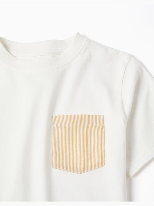 Camiseta de algodón con bolsillo en el pecho - Kiabi