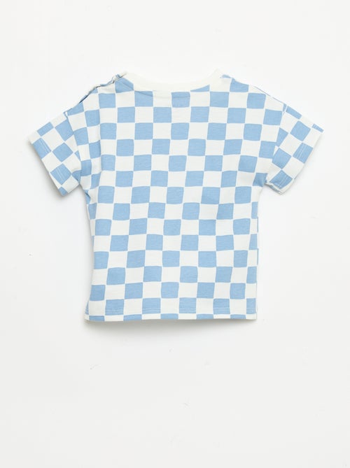 Camiseta de algodón con bordado en el pecho - Kiabi Camiseta de algodón con bordado en el pecho - Kiabi