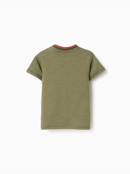 Camiseta de algodón con cactus bordado - Kiabi