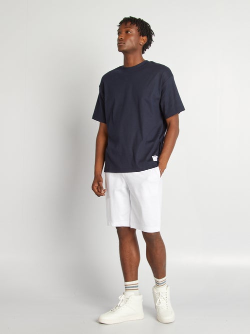 Camiseta de algodón con cuello redondo - Kiabi