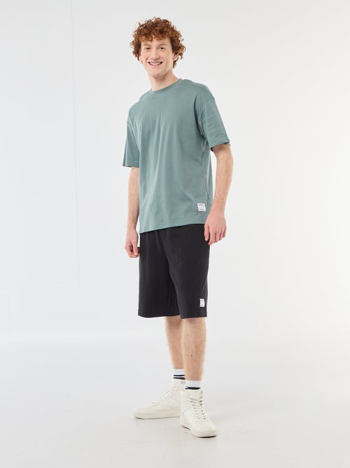 Camiseta de algodón con cuello redondo - Kiabi