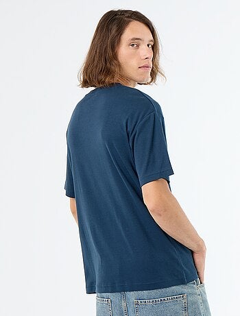 Camiseta de cuello redondo de algodón
