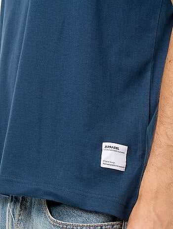 Camiseta de cuello redondo de algodón