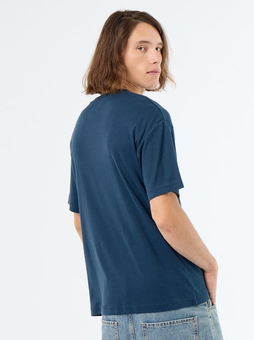 Camiseta de algodón con cuello redondo - Kiabi