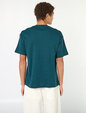 Camiseta de cuello redondo en algodón