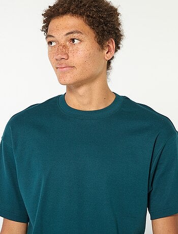 Camiseta de cuello redondo en algodón