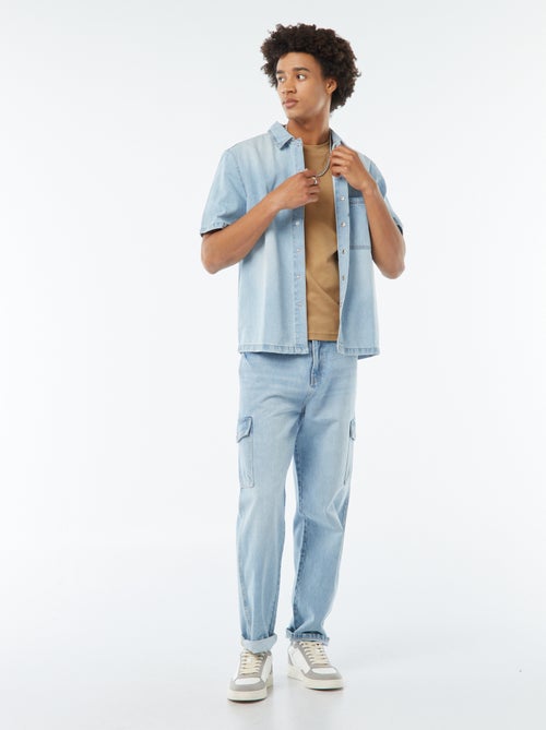 Camiseta de algodón con cuello redondo - Kiabi