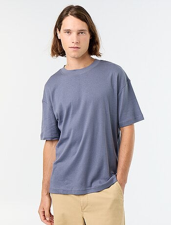 Camiseta de cuello redondo de algodón