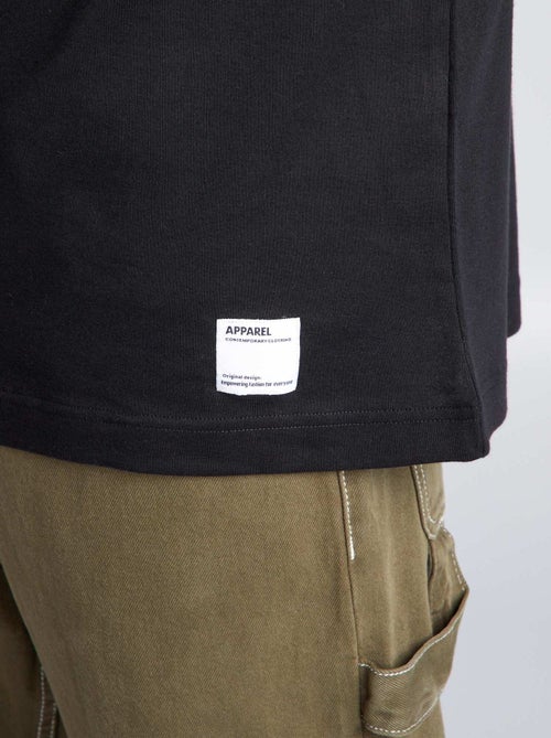 Camiseta de algodón con cuello redondo - Kiabi