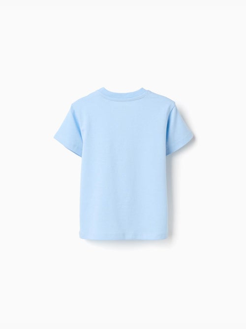 Camiseta de algodón con estampado 3D de pez - Kiabi