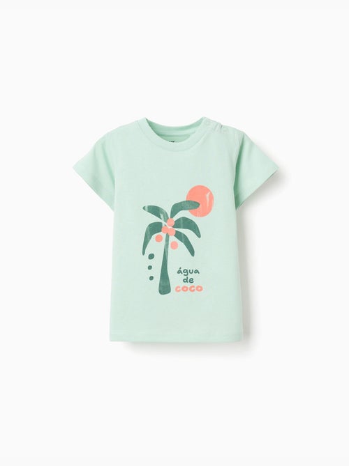 Camiseta de algodón con estampado Água de Coco - Kiabi