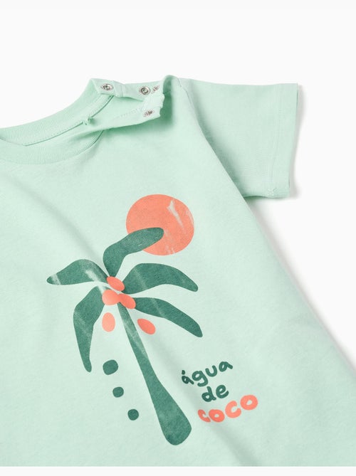 Camiseta de algodón con estampado Água de Coco - Kiabi