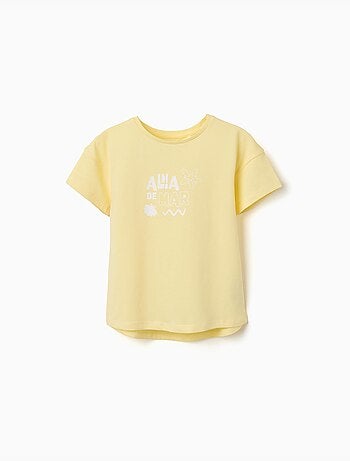 Camiseta de algodón con estampado de estrella de mar