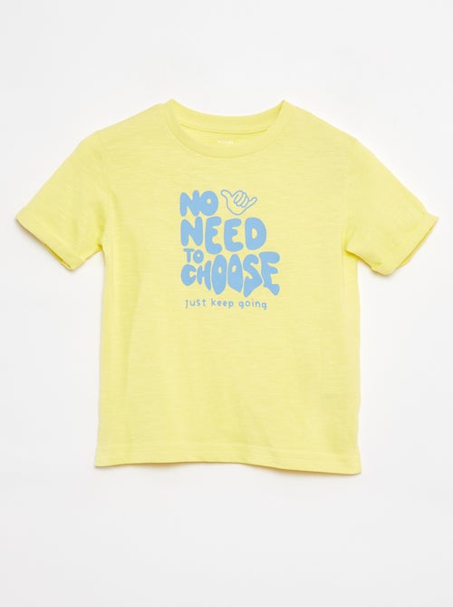 Camiseta de algodón con estampado - Kiabi