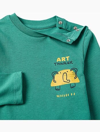 Camiseta de algodón con estampado Art Thinker