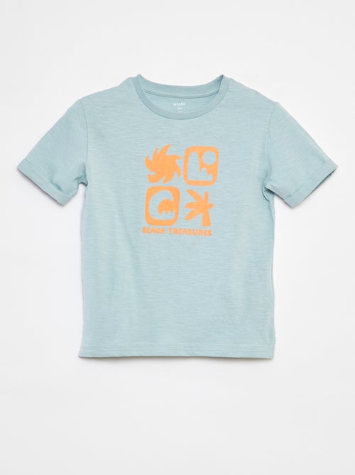 Camiseta de algodón con estampado - Kiabi