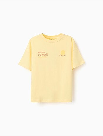 Camiseta de algodón con estampado Banho de Mar