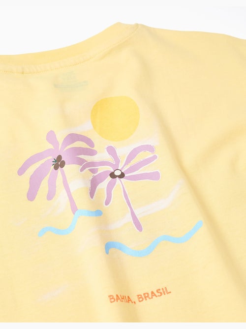Camiseta de algodón con estampado Banho de Mar - Kiabi