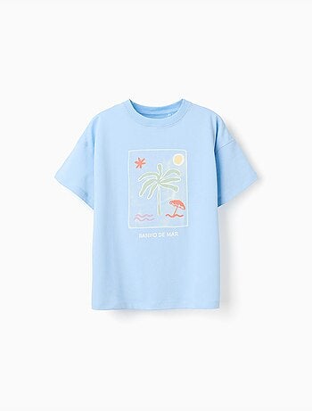 Camiseta de algodón con estampado Banho de Mar