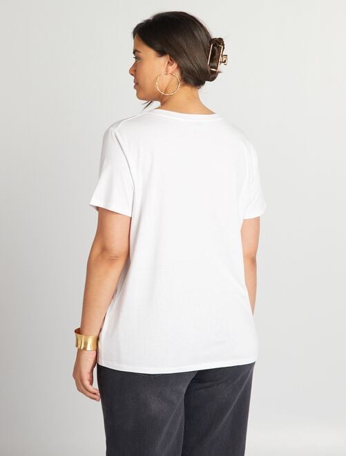 Camiseta de algodón con estampado - Kiabi