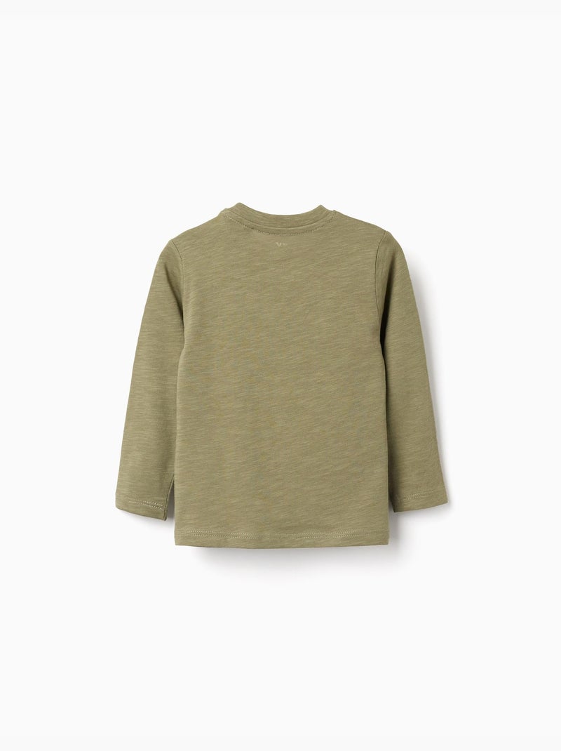 Camiseta de algodón con estampado Cactus Garden Verde oscuro - Kiabi