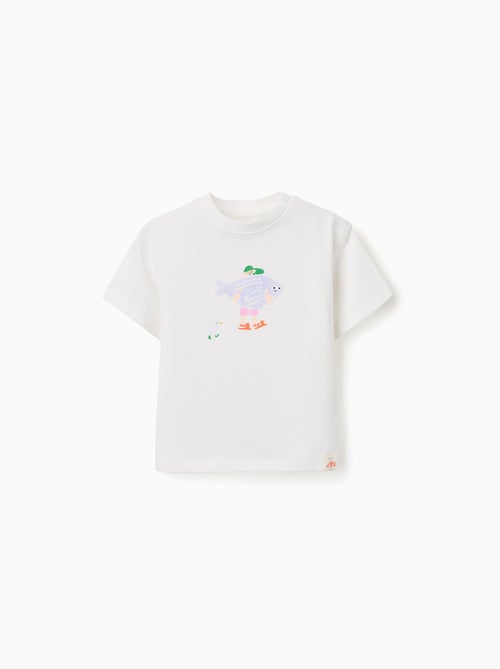 Camiseta de algodón con estampado Carolina Celas x Zippy - Kiabi
