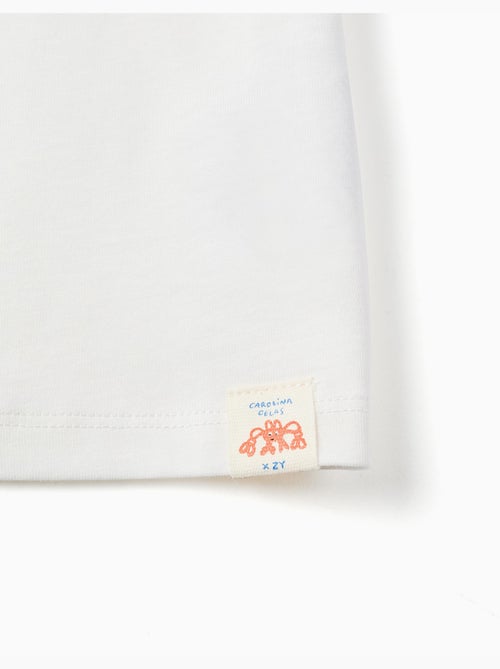 Camiseta de algodón con estampado Carolina Celas x Zippy - Kiabi