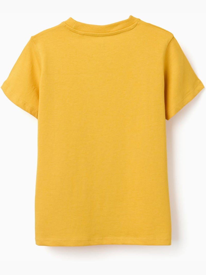 Camiseta de algodón con estampado Creativity Amarillo oscuro - Kiabi
