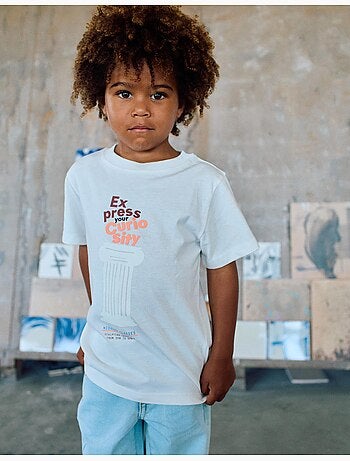 Camiseta de algodón con estampado Curiosity