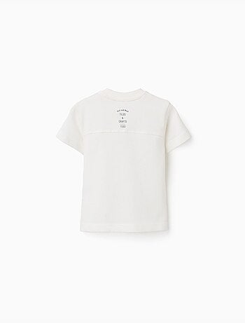Camiseta de algodón con estampado de azulejos