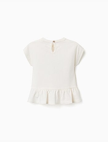 Camiseta de algodón con estampado de Baby Stitch