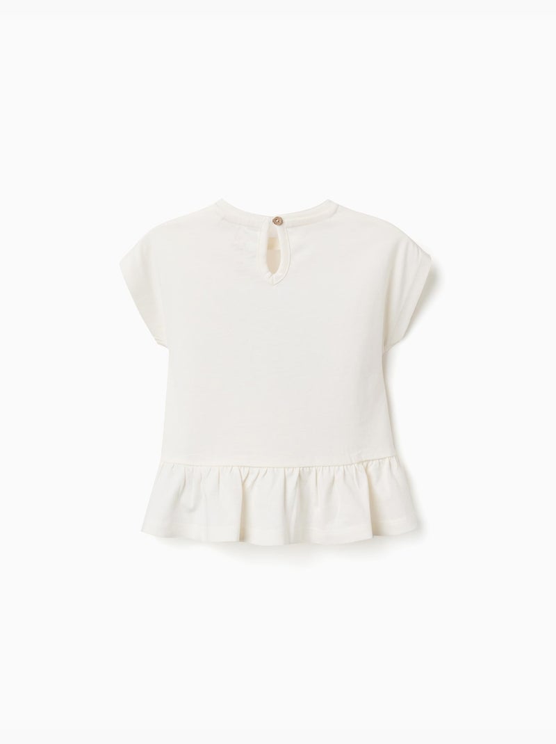 Camiseta de algodón con estampado de Baby Stitch Beige claro - Kiabi