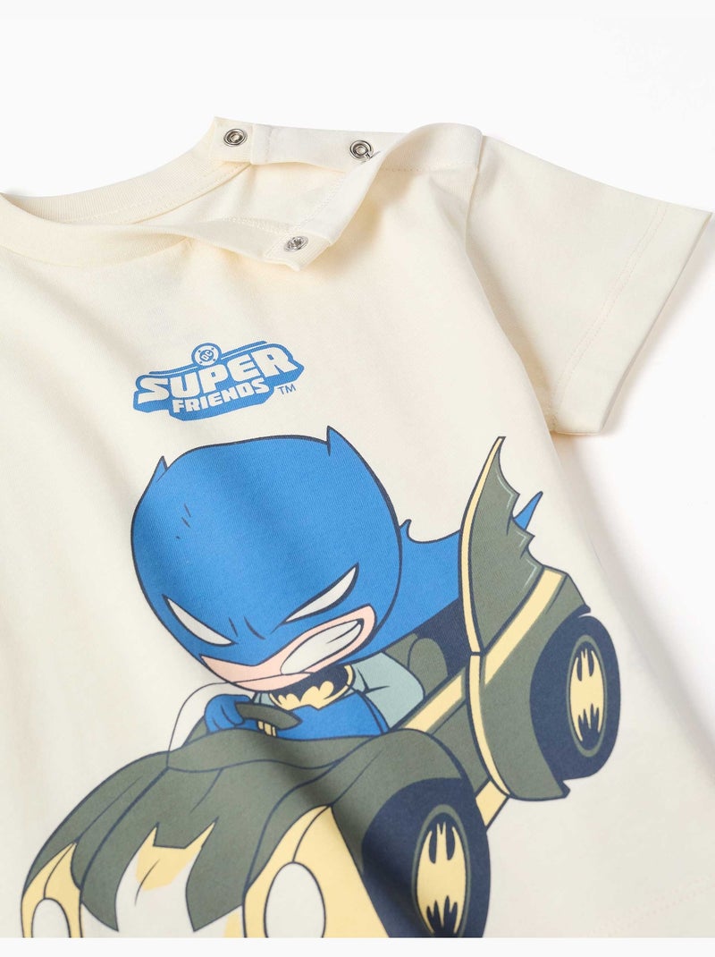 Camiseta de algodón con estampado de Batman Blanco - Kiabi
