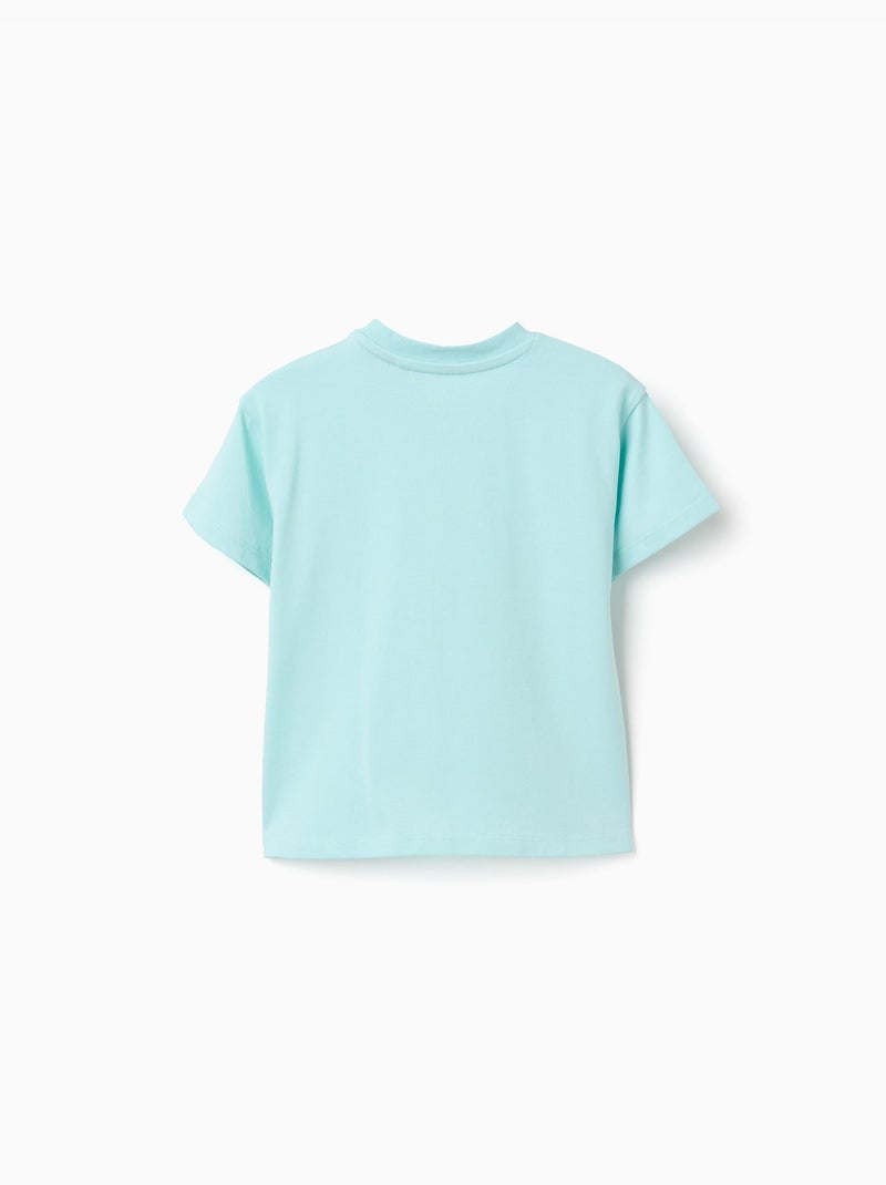 Camiseta de algodón con estampado de Bluey y Bingo Azul claro - Kiabi
