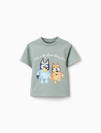 Camiseta de algodón con estampado de Bluey y Bingo