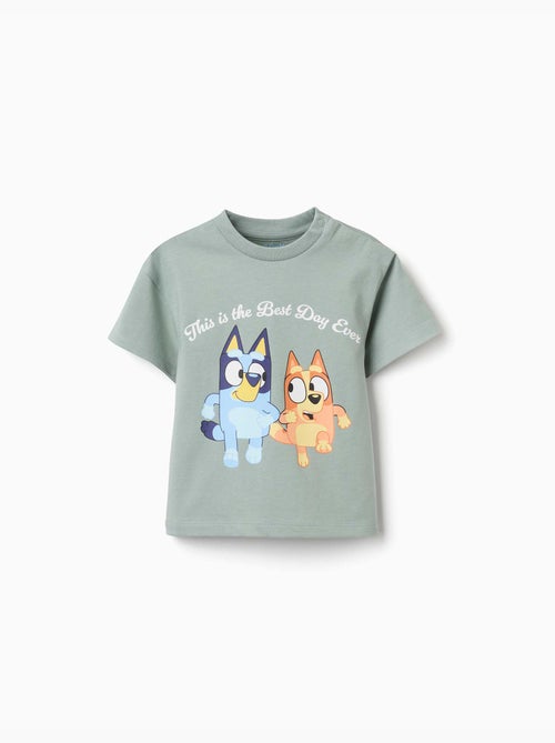 Camiseta de algodón con estampado de Bluey y Bingo - Kiabi