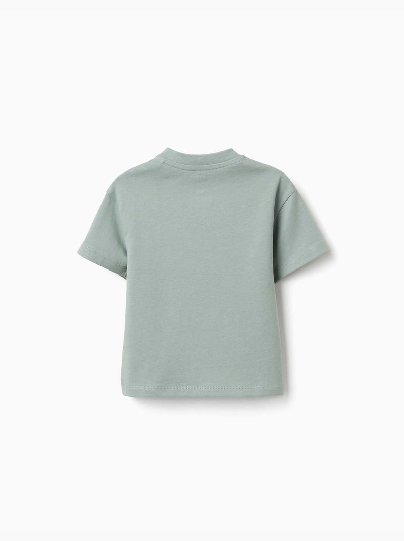 Camiseta de algodón con estampado de Bluey y Bingo Verde - Kiabi