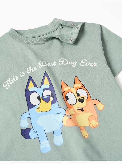 Camiseta de algodón con estampado de Bluey y Bingo - Kiabi