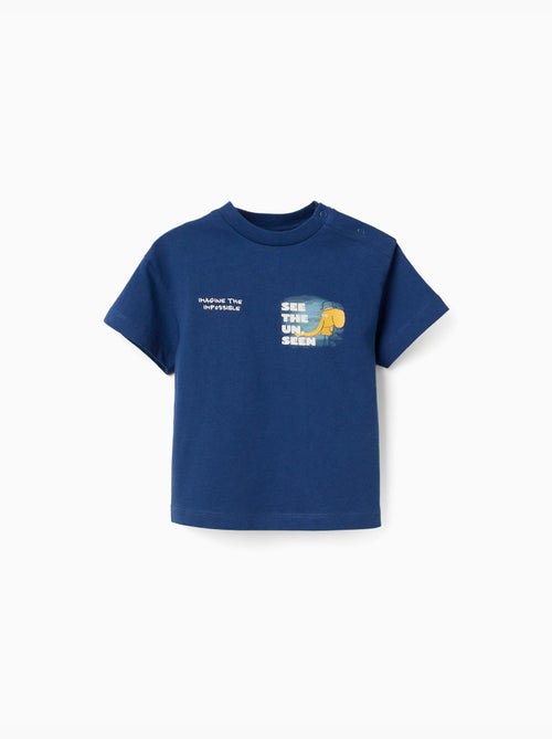 Camiseta de algodón con estampado de elefante - Kiabi