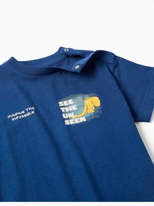 Camiseta de algodón con estampado de elefante - Kiabi