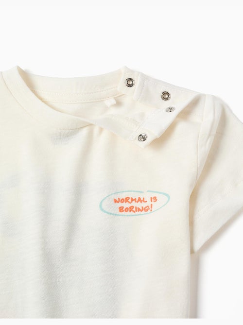 Camiseta de algodón con estampado de elefante - Kiabi